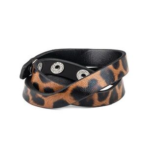 All GRRLLL Leopard Wrap Bracelet